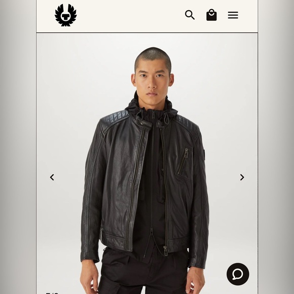 Belstaff Men's Signature Hand Waxed Sandway Leather Jacket Black EU 48 US 38 - Picture 1 of 17